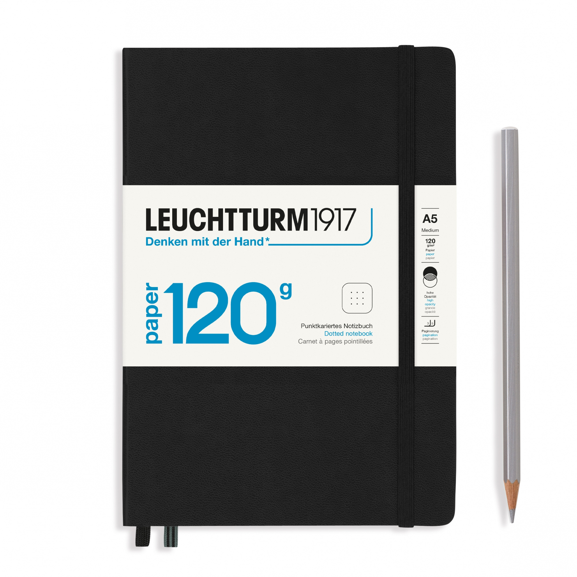 

Leuchtturm1917 Medium Notebook 120g Edition Black (черный) А5