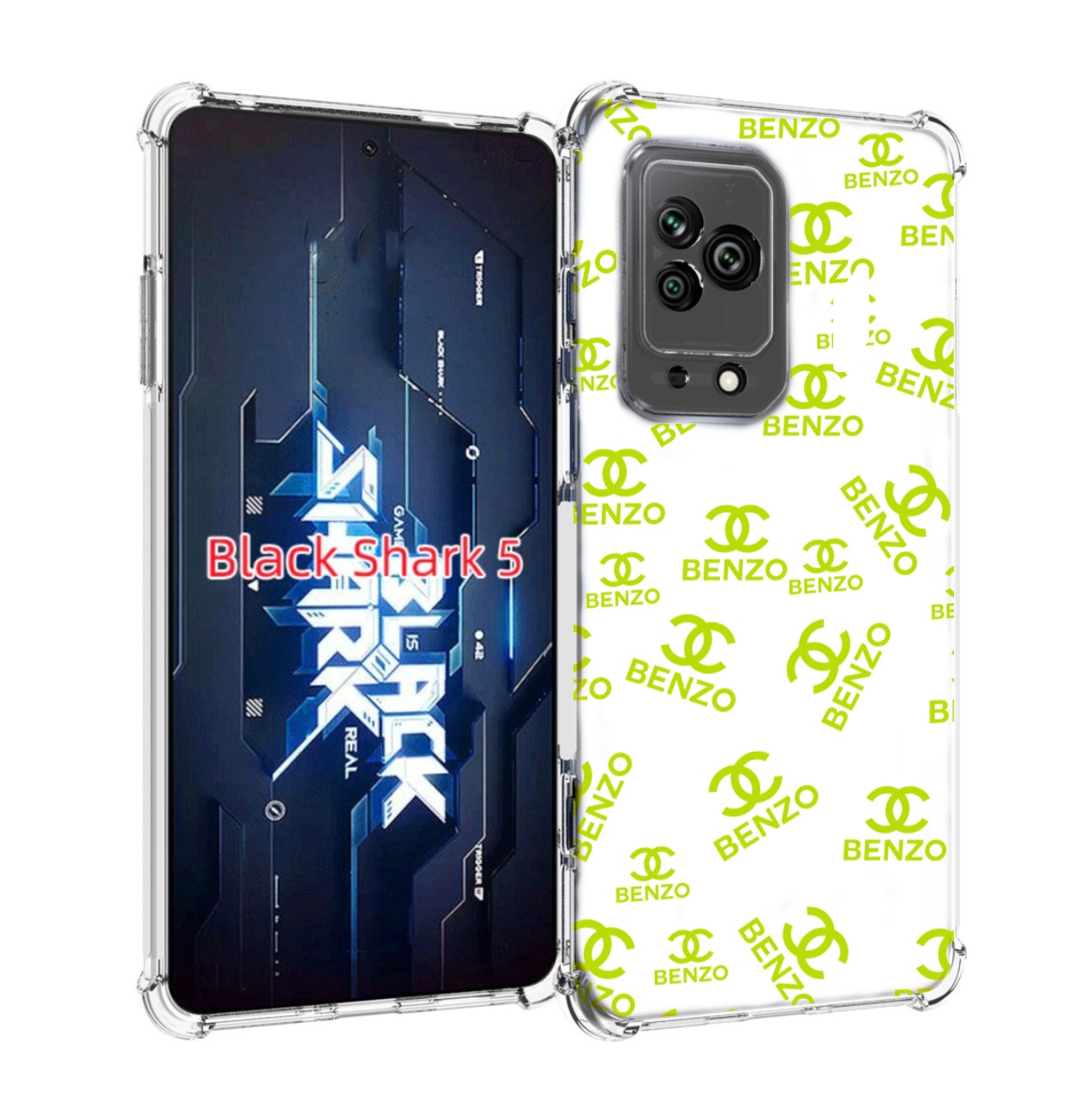 

Чехол MyPads Белый-Бензо для Xiaomi Black Shark 5, Прозрачный, Tocco