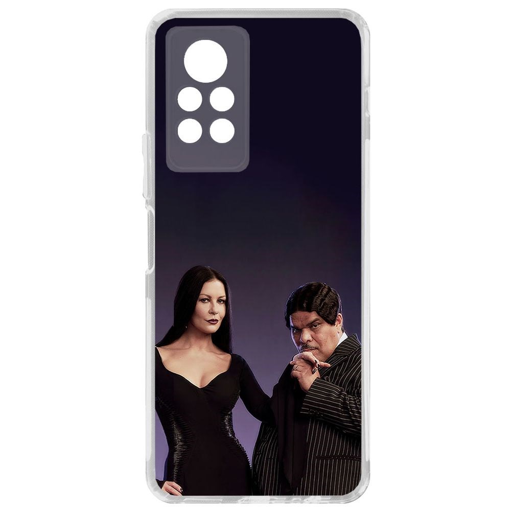 

Чехол-накладка Krutoff Clear Case Уэнсдей Аддамс - Мортиша и Гомес для INFINIX Note 11 Pro, Прозрачный