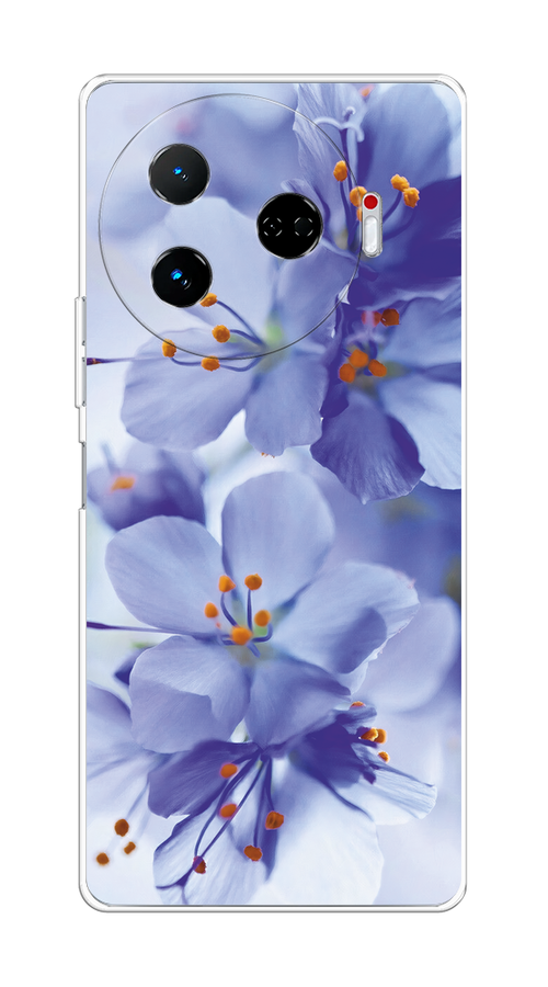

Чехол на Tecno Camon 30 Pro 5G "Фиолетовые цветки", Фиолетовый;синий, 305150-1
