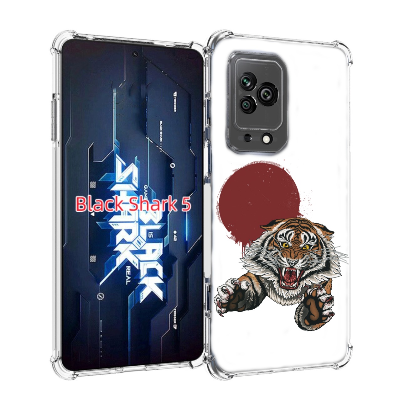 

Чехол MyPads Бросок тигра для Xiaomi Black Shark 5, Прозрачный, Tocco