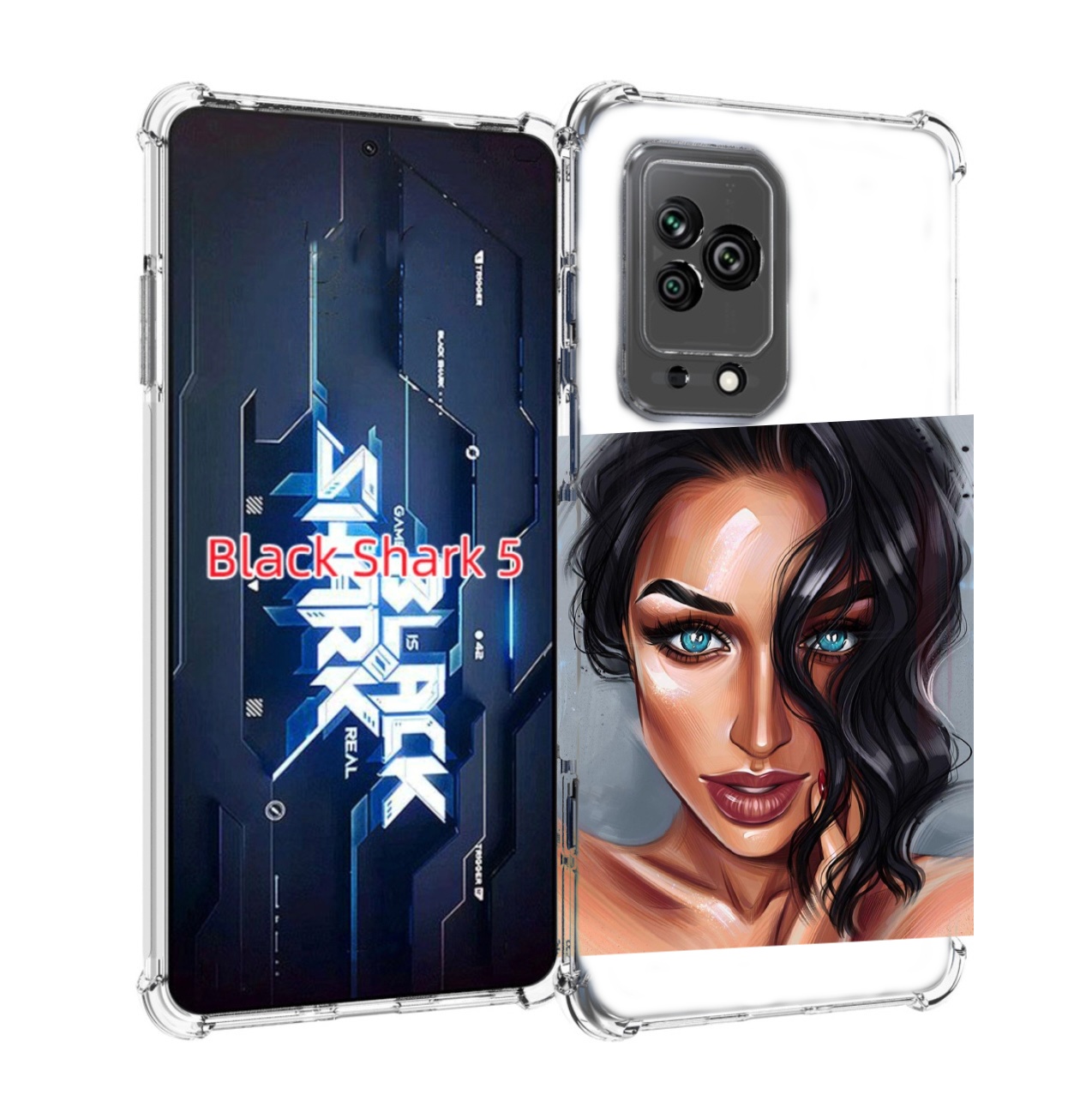 

Чехол MyPads Брюнетка для Xiaomi Black Shark 5, Прозрачный, Tocco