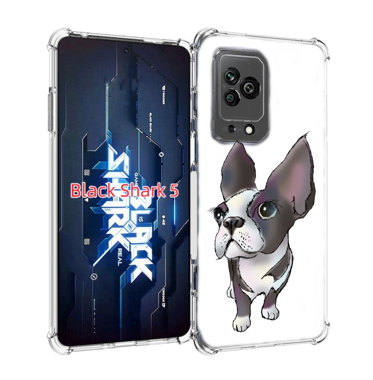 

Чехол MyPads Бульдожка для Xiaomi Black Shark 5, Прозрачный, Tocco