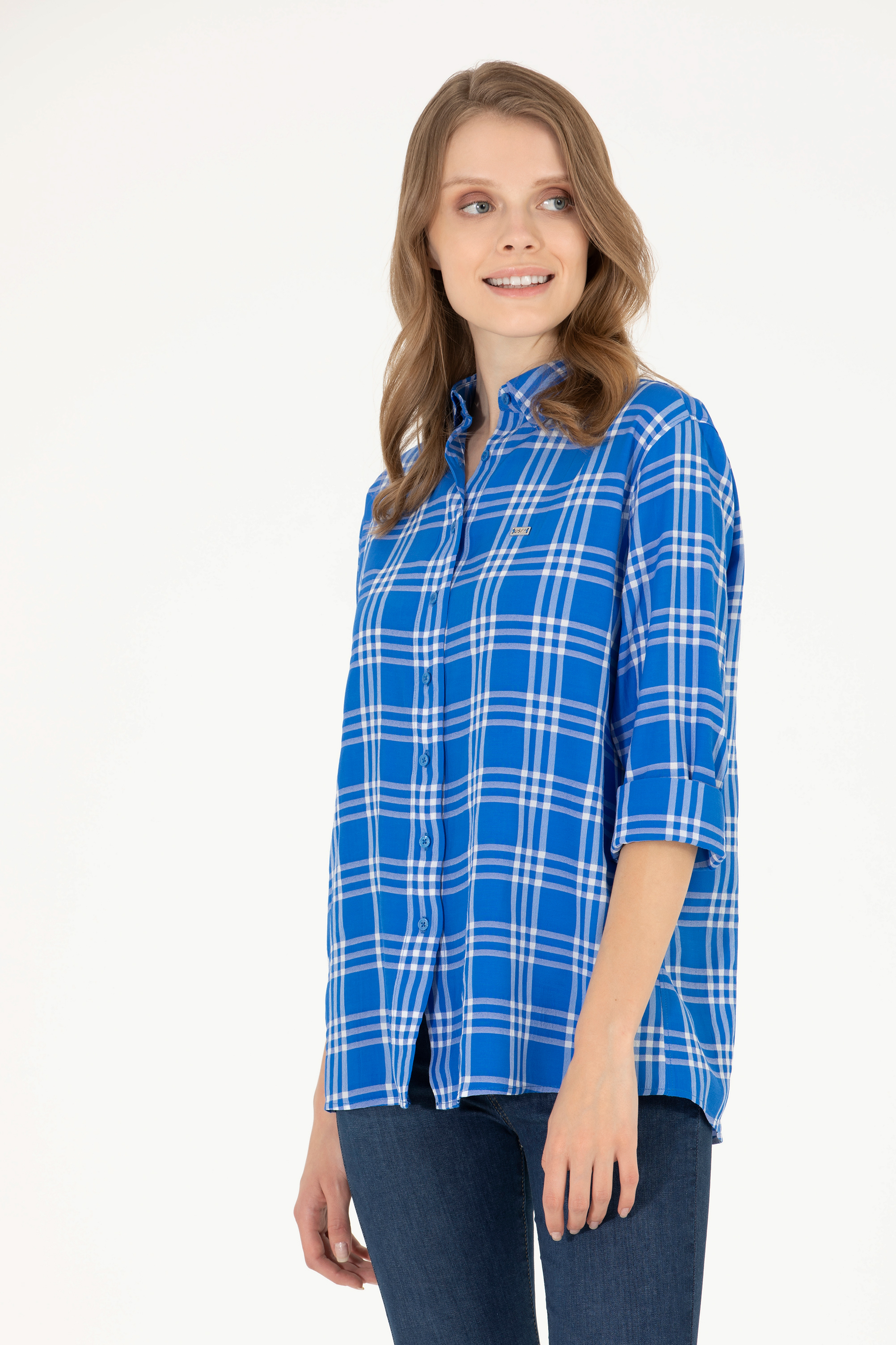 

Рубашка женская U.S. POLO Assn. G082SZ0040TALLOT синяя 34, Синий, G082SZ0040TALLOT