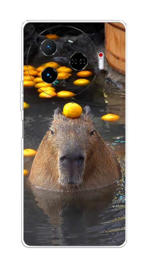 

Чехол на Tecno Camon 30 Pro 5G "Капибара отдыхает", Коричневый;оранжевый;серый, 305150-1