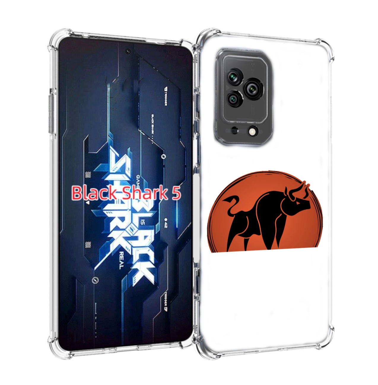 

Чехол MyPads Бык-2 для Xiaomi Black Shark 5, Прозрачный, Tocco