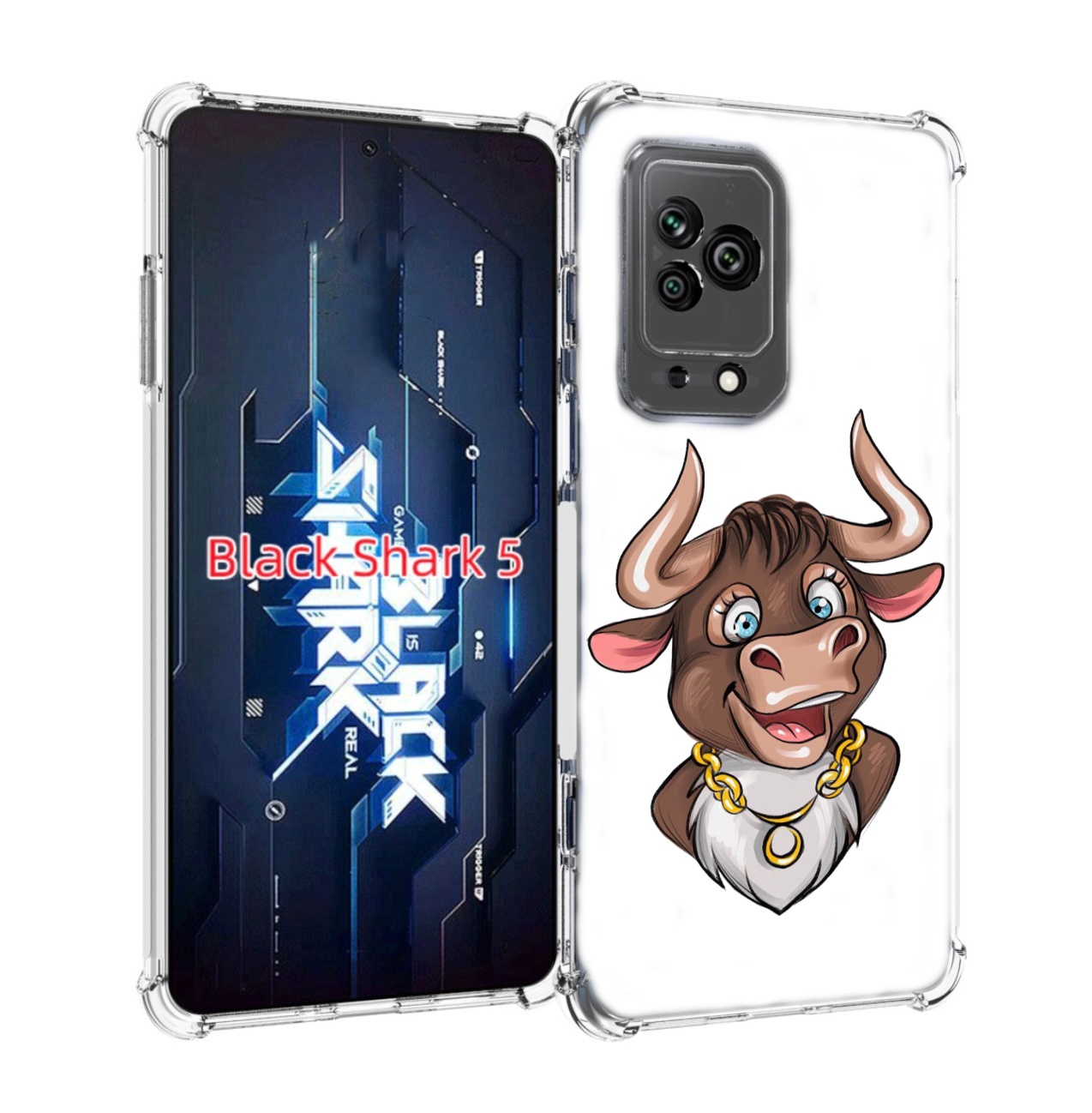 

Чехол MyPads Бычок для Xiaomi Black Shark 5, Прозрачный, Tocco