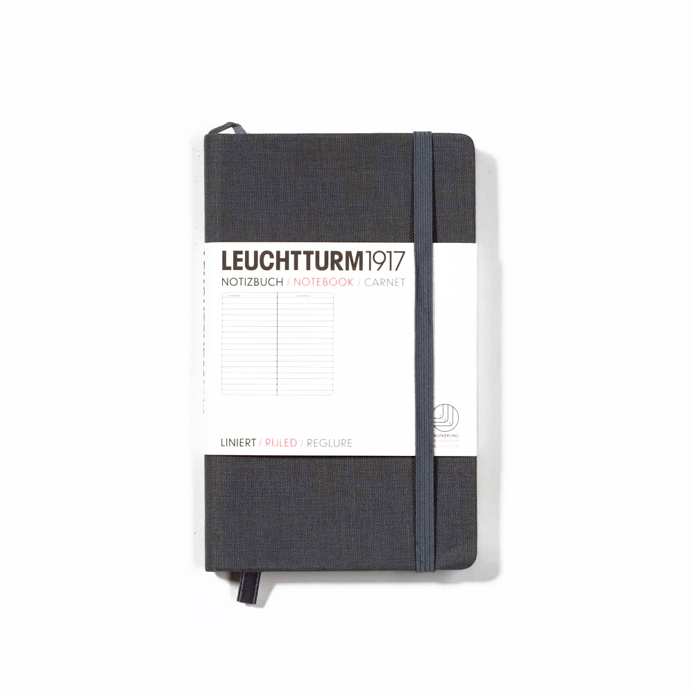 

Leuchtturm1917 Pocket Linen Notebook Grey