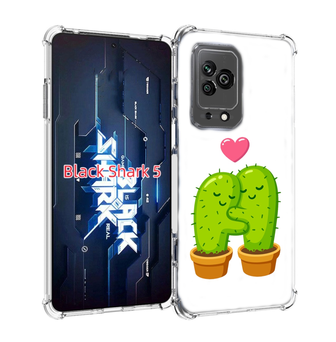 

Чехол MyPads Влюбленные-кактусы для Xiaomi Black Shark 5, Прозрачный, Tocco