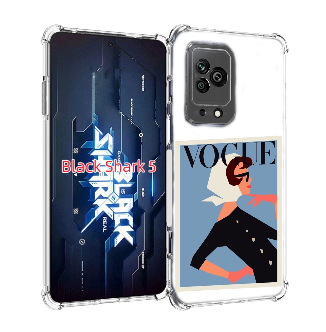 

Чехол MyPads Вогуе картинка для Xiaomi Black Shark 5, Прозрачный, Tocco