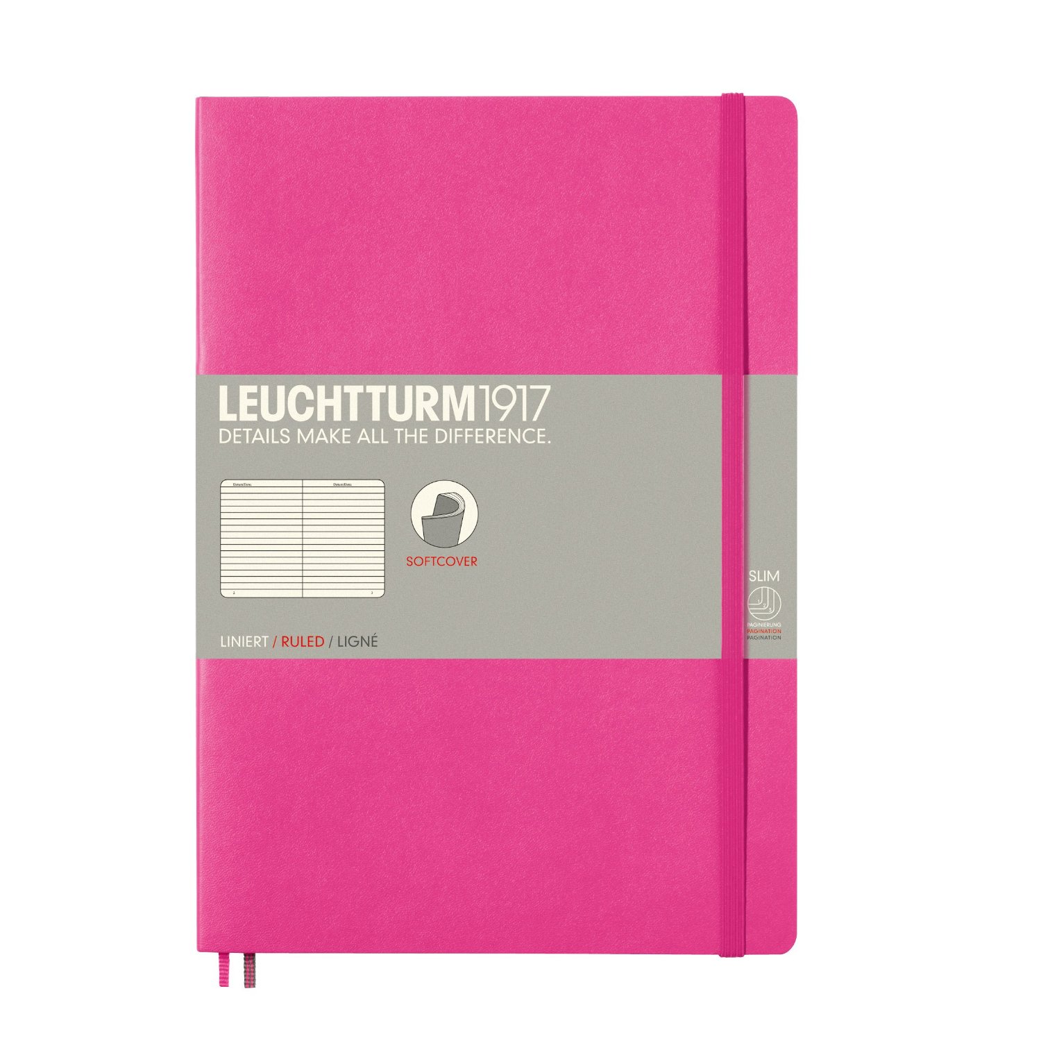 

Leuchtturm1917 Medium Soft Cover Composition B5 Pink