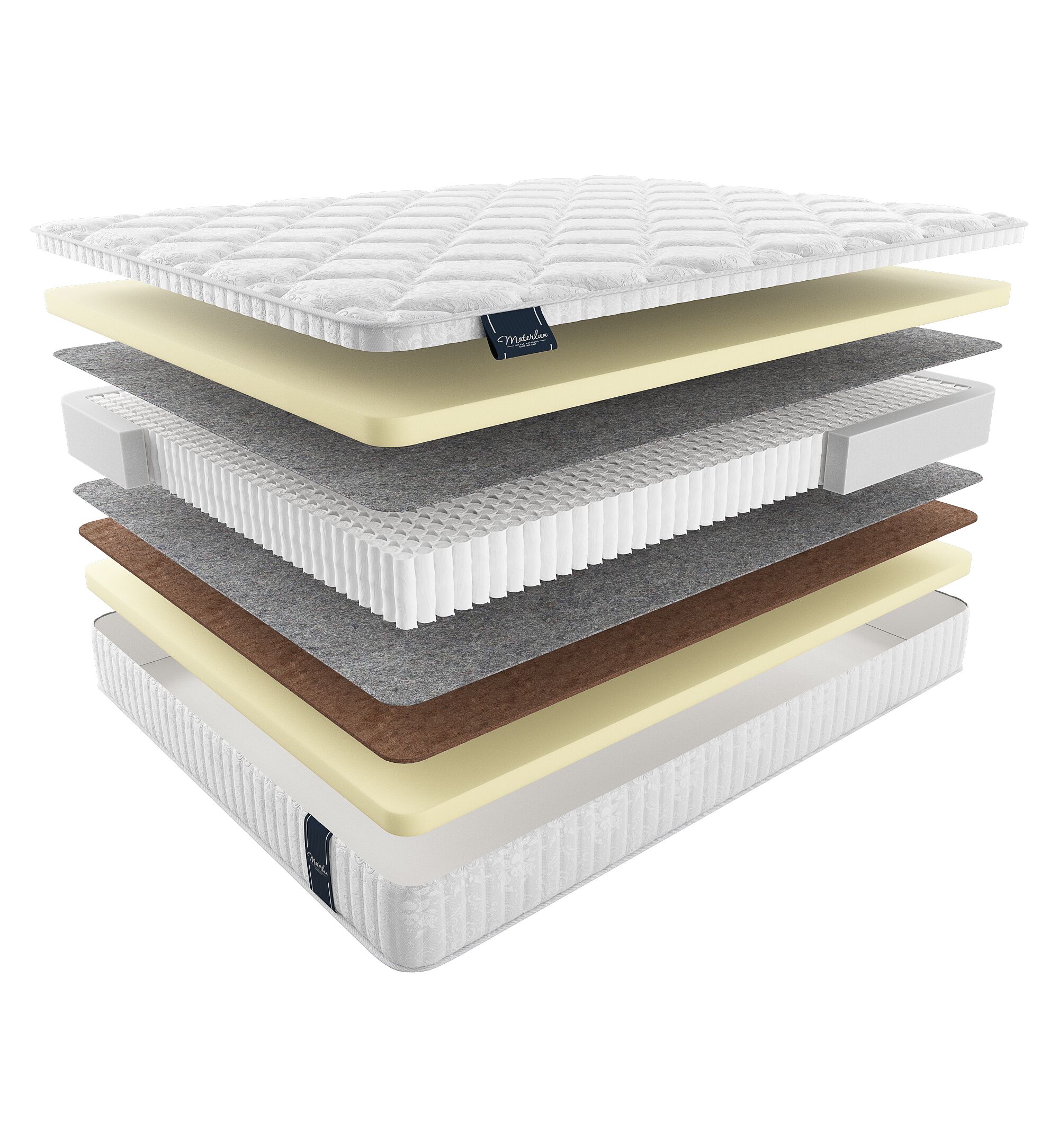 

Матрас Materlux New Elite Calabria 170х210, Бежевый;белый;серый;серебристый, Calabria