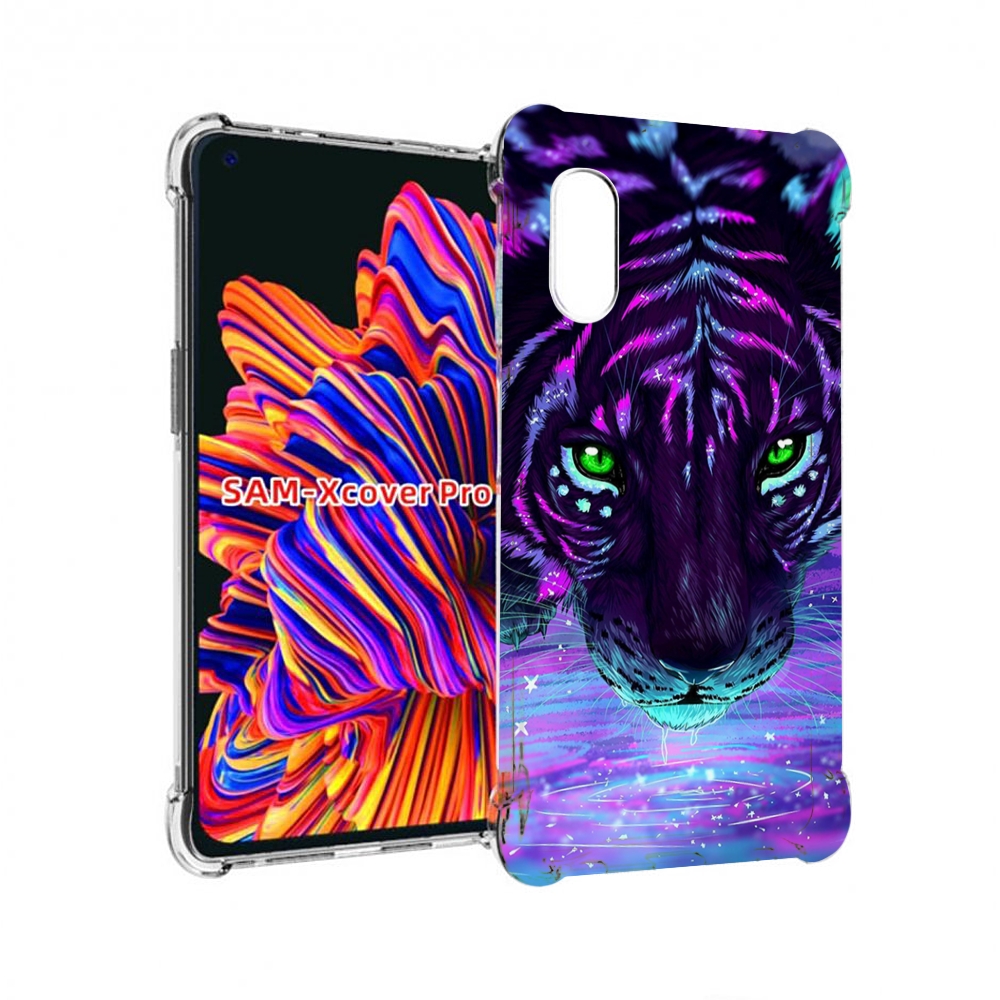 

Чехол MyPads Тигр-неон для Samsung Galaxy Xcover Pro 1, Прозрачный, Tocco