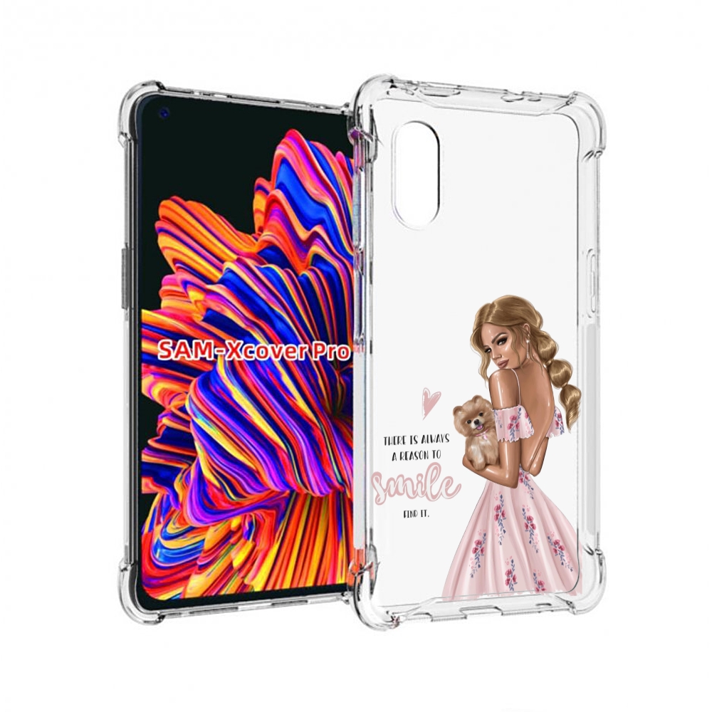 

Чехол MyPads Улыбайся-чаще женский для Samsung Galaxy Xcover Pro 1, Прозрачный, Tocco