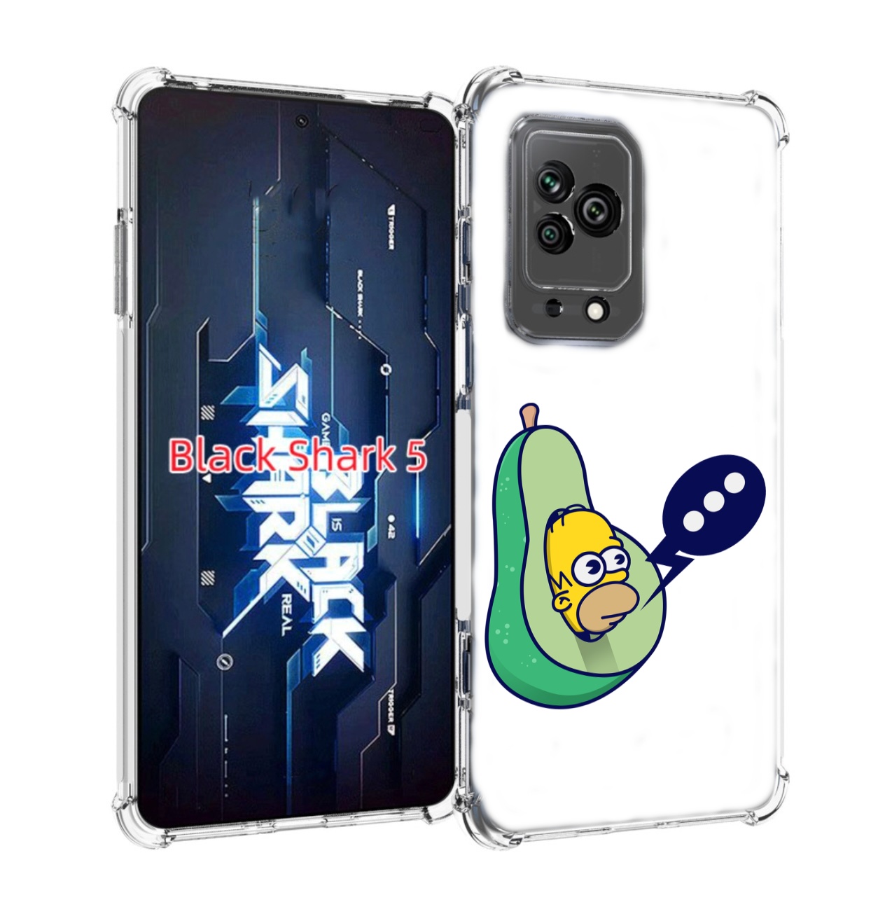 

Чехол MyPads Гомер-авокадо для Xiaomi Black Shark 5, Прозрачный, Tocco