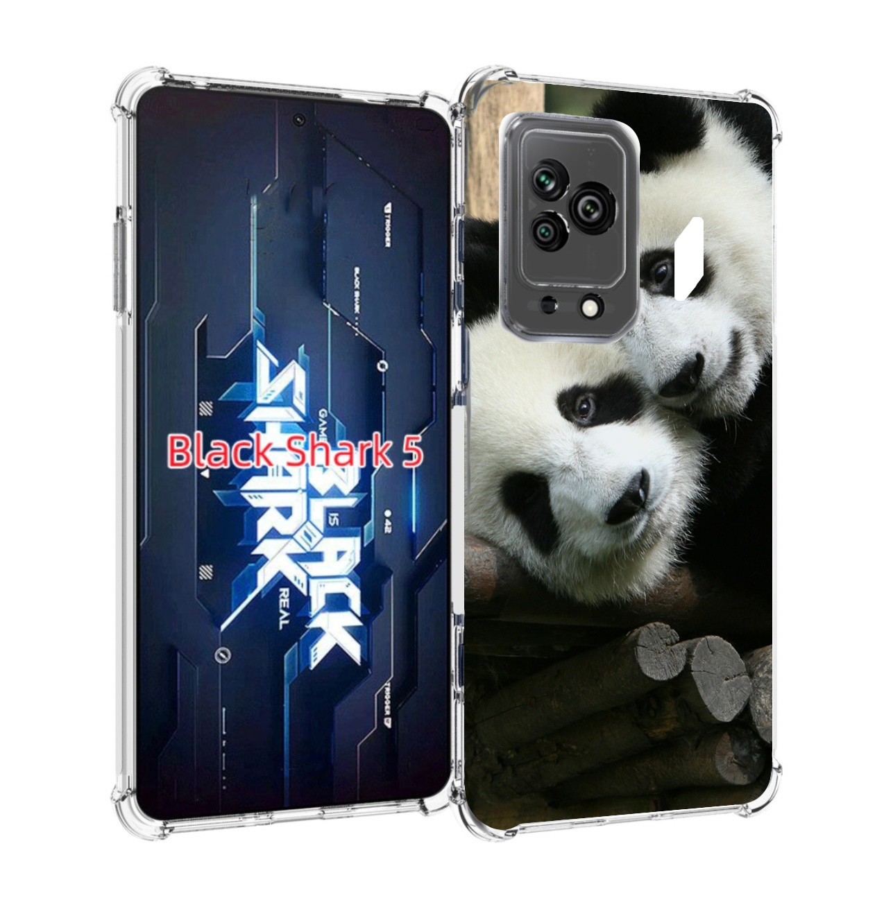

Чехол MyPads Две-панды для Xiaomi Black Shark 5, Прозрачный, Tocco