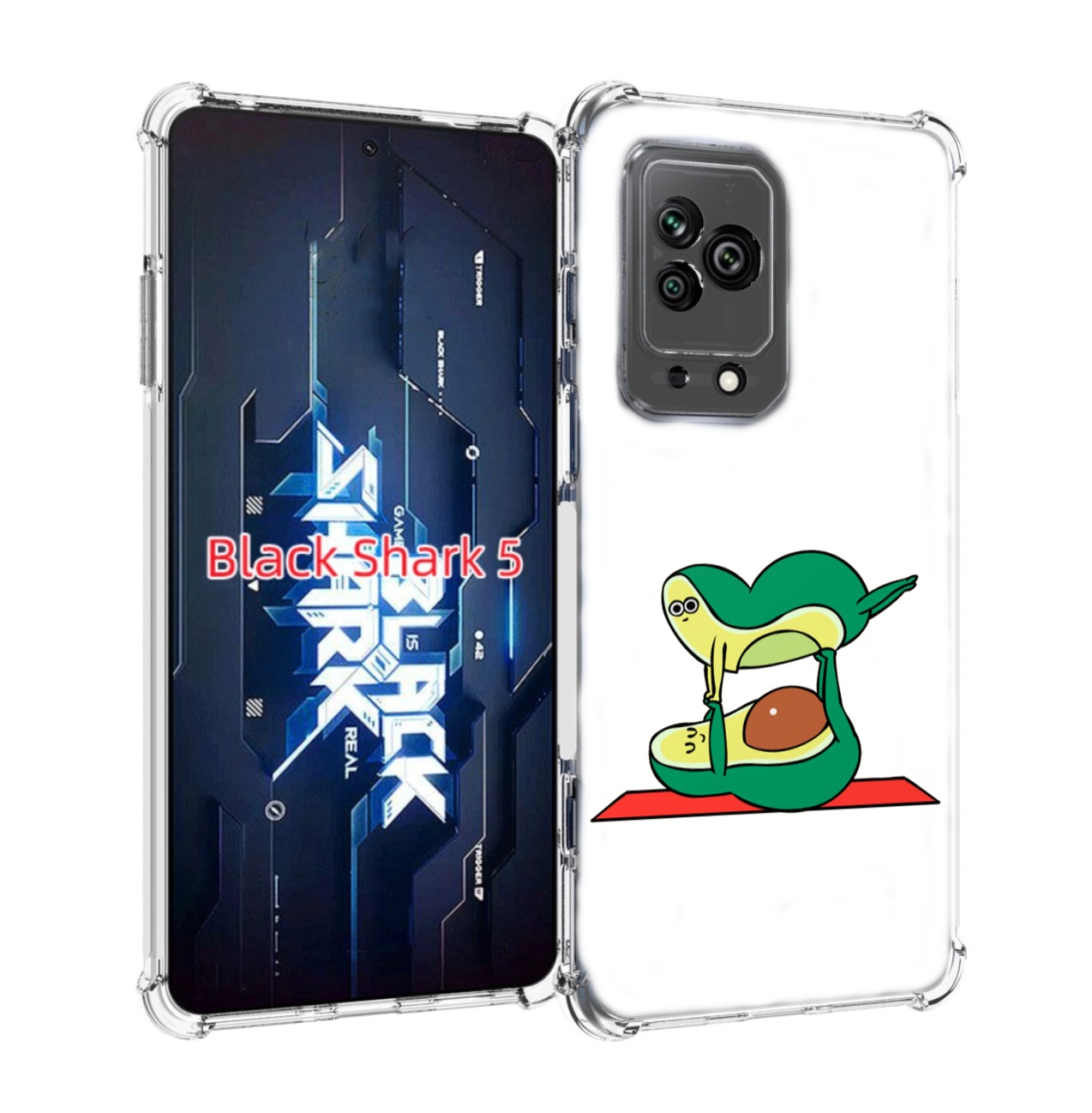 

Чехол MyPads Две-половинки для Xiaomi Black Shark 5, Прозрачный, Tocco