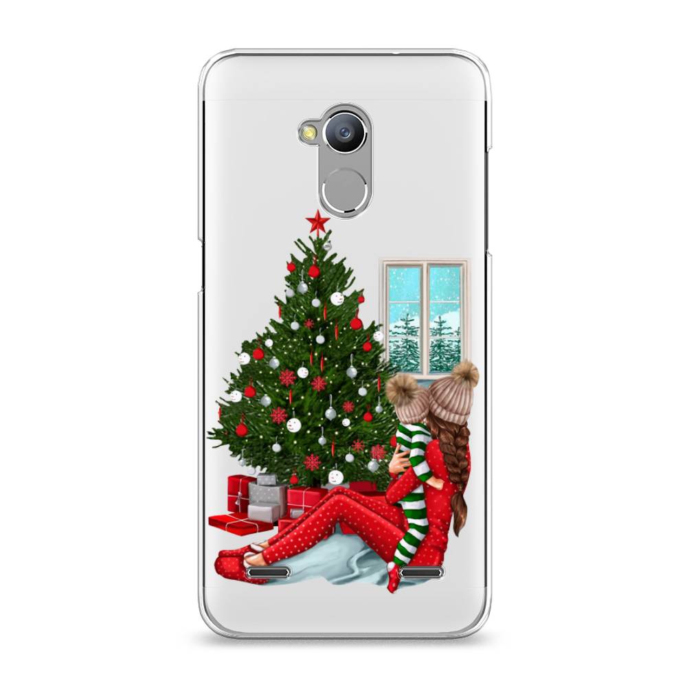

Чехол на ZTE Blade V7 Lite "Новый год с мамой", Красный;зеленый;голубой, 130450-6