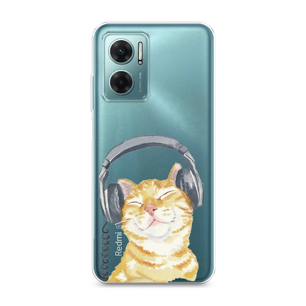 

Силиконовый чехол "Кот меломан" на Xiaomi Redmi 10 5G, Кот меломан