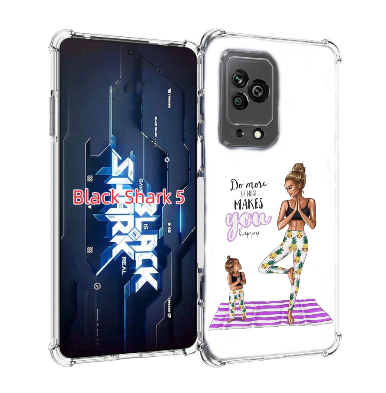 

Чехол MyPads Девочки-в-ананасах для Xiaomi Black Shark 5, Прозрачный, Tocco