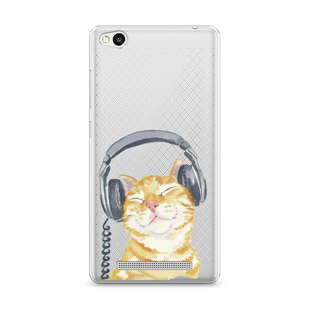 

Силиконовый чехол "Кот меломан" на Xiaomi Redmi 3, Кот меломан