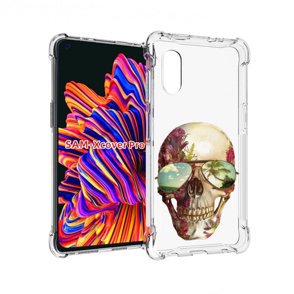 

Чехол MyPads Череп с очками для Samsung Galaxy Xcover Pro 1, Прозрачный, Tocco