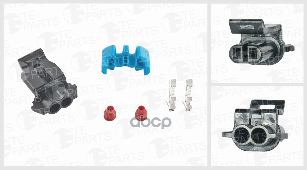 

Разъём 2х Контактный (Комплектация 2-Pin, 2 Уплотнения, Фиксатор Кабеля) TE PARTS арт. 773
