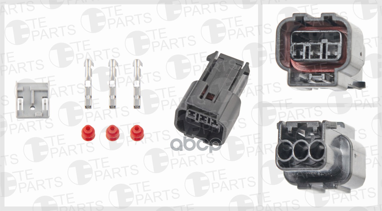 

Разъём 3х Контактный (3-Pin, Уплотнитель, Фиксатор) TE PARTS арт. 7674215