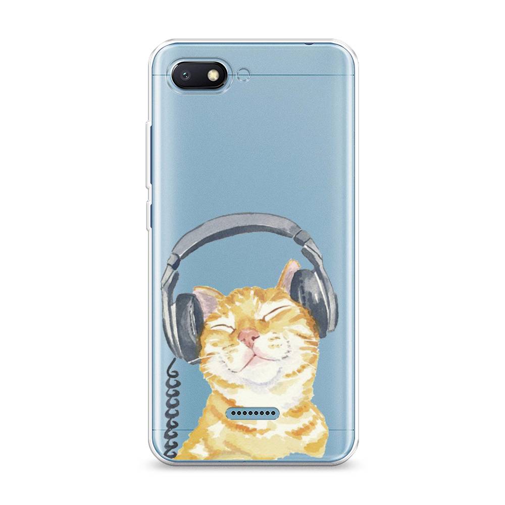 

Силиконовый чехол "Кот меломан" на Xiaomi Redmi 6A, Кот меломан
