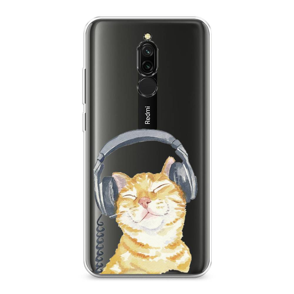 

Силиконовый чехол "Кот меломан" на Xiaomi Redmi 8, Кот меломан