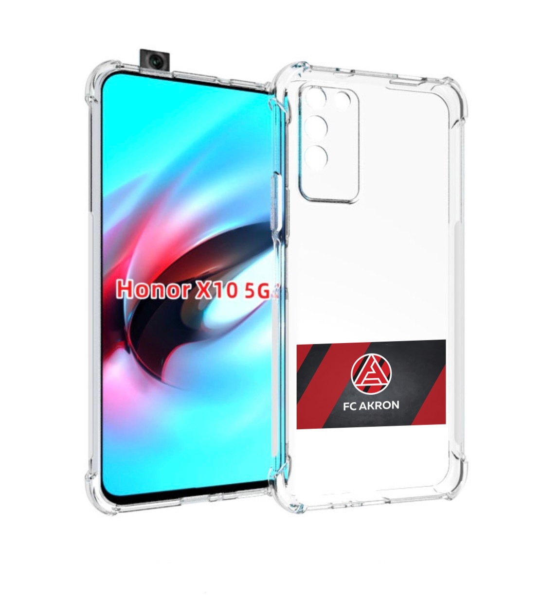 

Чехол MyPads фк акрон тольятти мужской для Honor X10, Прозрачный, Tocco