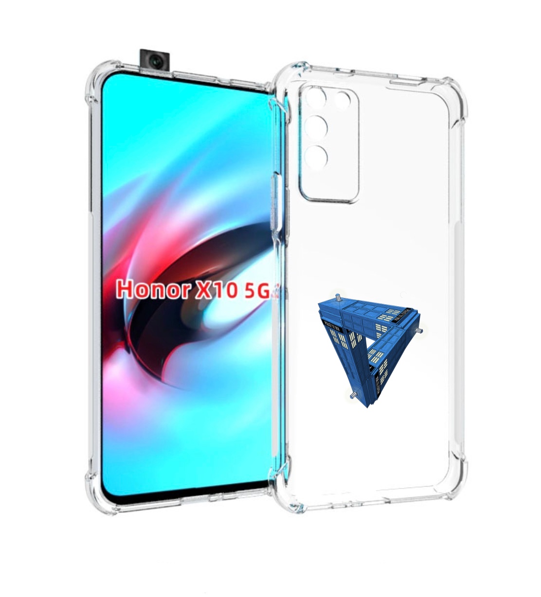 

Чехол MyPads головолока абстракция для Honor X10, Прозрачный, Tocco