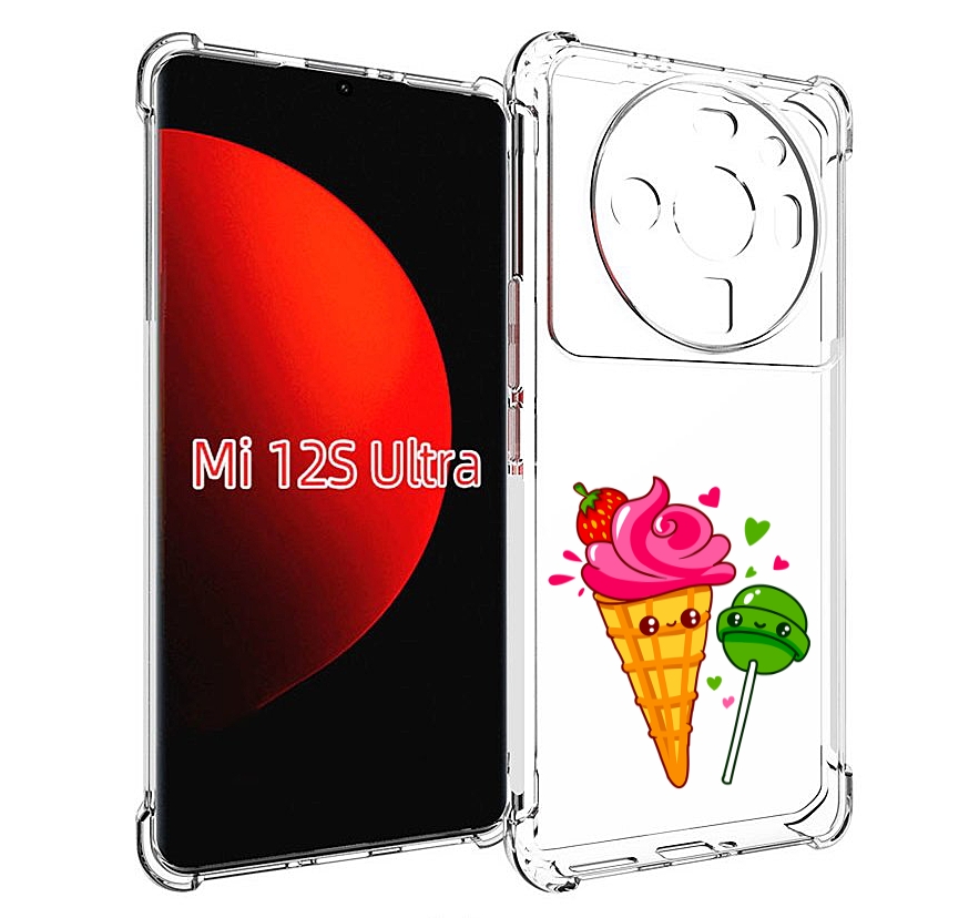 

Чехол MyPads Вкусняшки для Xiaomi 12S Ultra, Прозрачный, Tocco