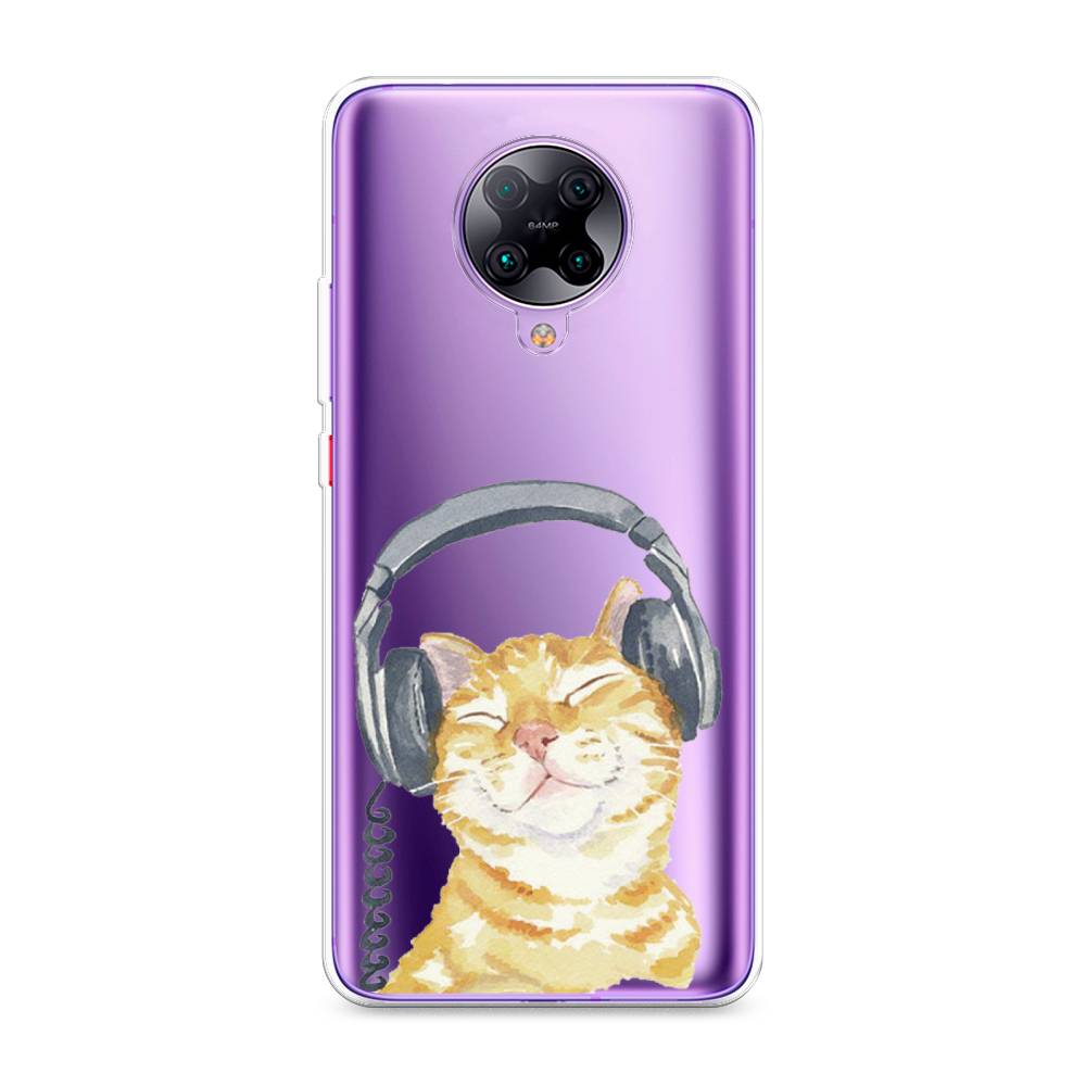 

Силиконовый чехол "Кот меломан" на Xiaomi Redmi K30 Pro, Кот меломан