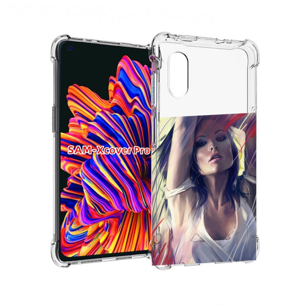 

Чехол MyPads акварельная-девушка женской для Samsung Galaxy Xcover Pro 1, Прозрачный, Tocco