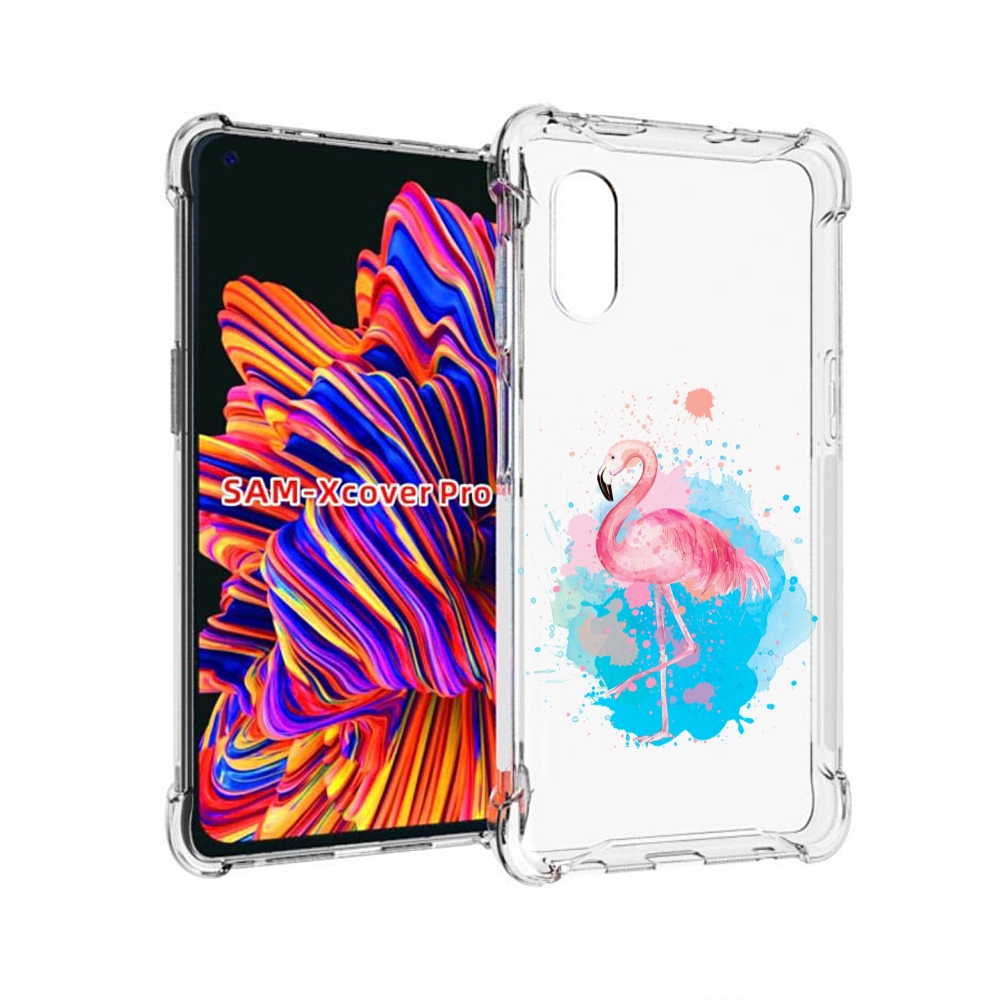 

Чехол MyPads акварельное-фламинго для Samsung Galaxy Xcover Pro 1, Прозрачный, Tocco