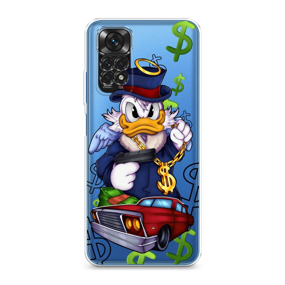 

Чехол на Xiaomi Redmi Note 11 4G Global/Redmi Note 11S "Scrooge McDuck with a Gold Chain", Красный;синий;белый, 312850-6