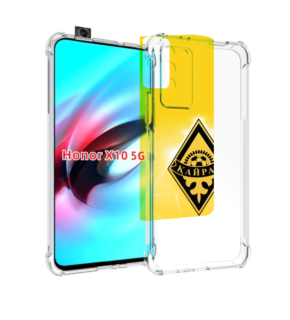 

Чехол MyPads фк каират алматы для Honor X10, Прозрачный, Tocco