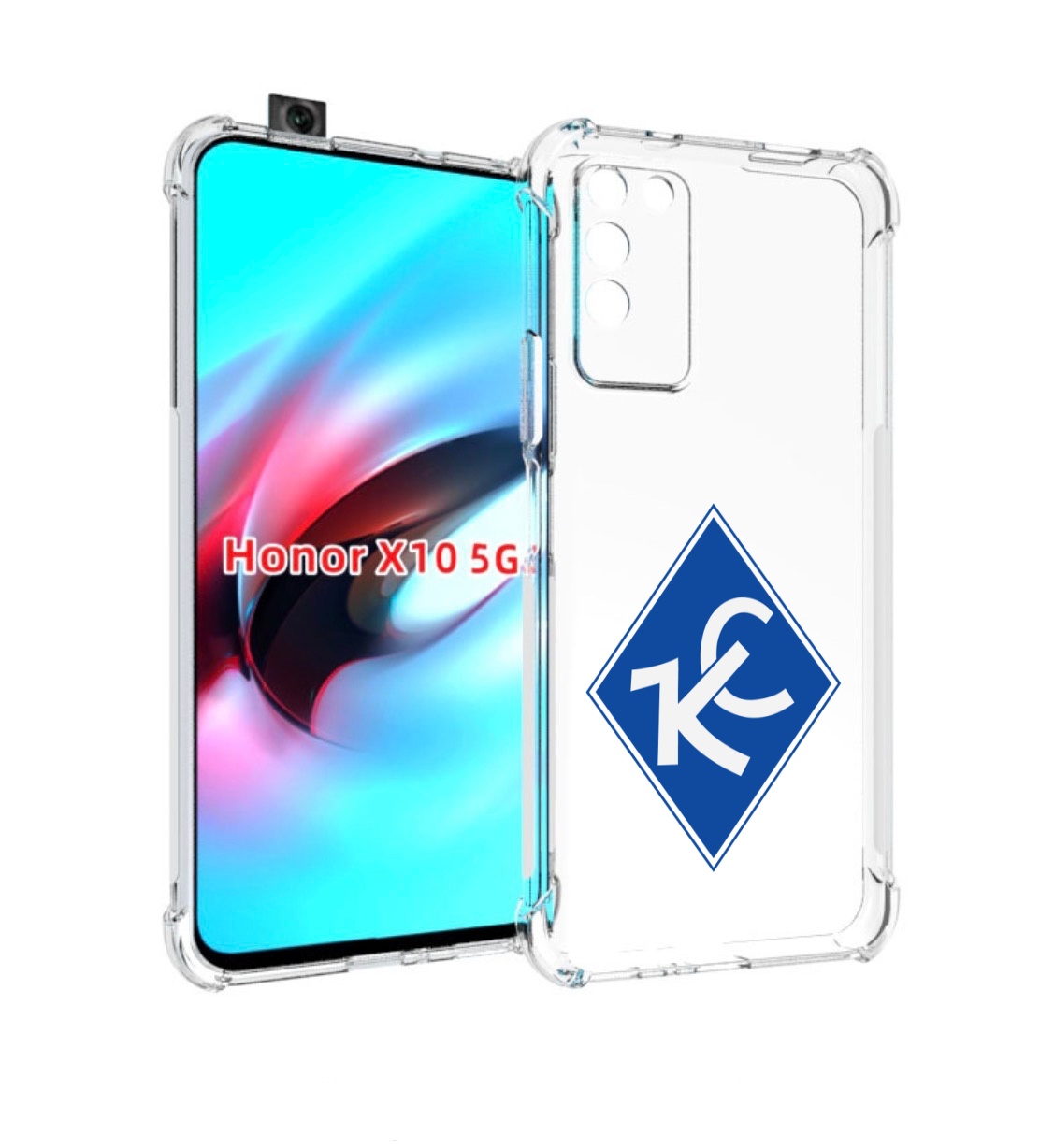 

Чехол MyPads фк крылья советов мужской для Honor X10, Прозрачный, Tocco