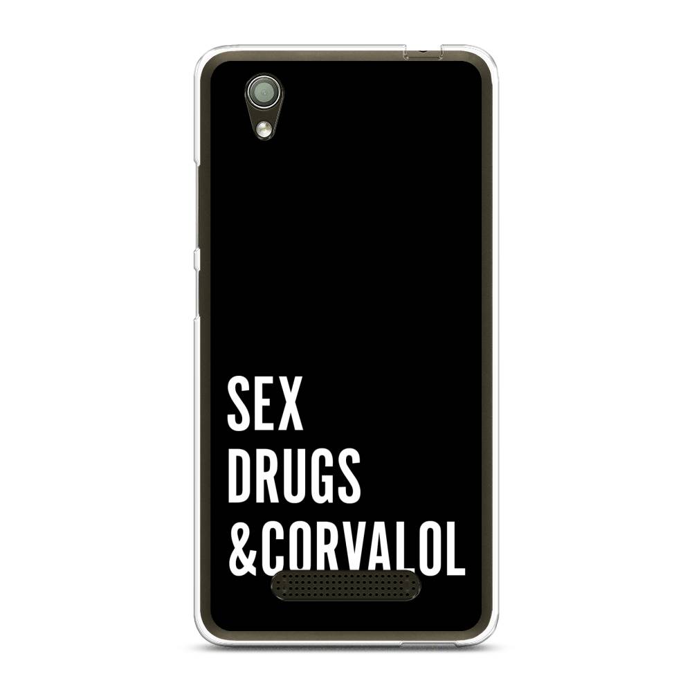 

Чехол на ZTE Blade X3 "Corvalol", Черный;серый;белый, 130650-6