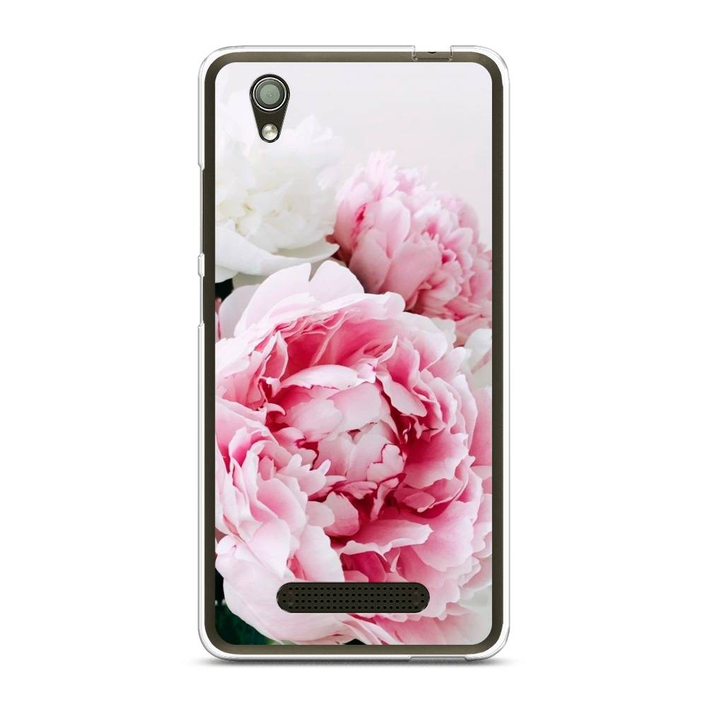 

Чехол на ZTE Blade X3 "Розовые и белые пионы", Розовый;белый, 130650-2