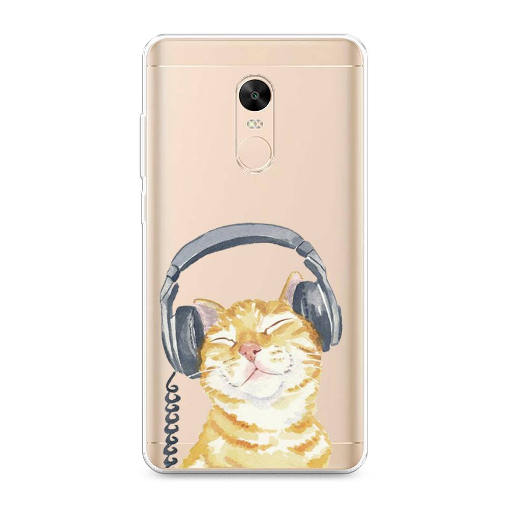 

Силиконовый чехол "Кот меломан" на Xiaomi Redmi Note 4X, Кот меломан