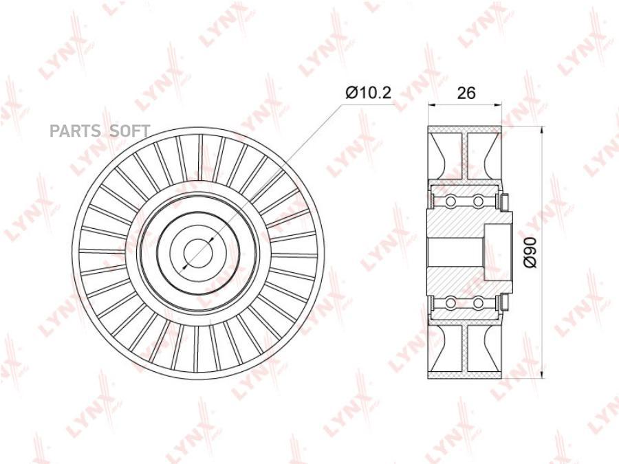 

Ролик Приводного Ремня LYNXauto арт. PB7173