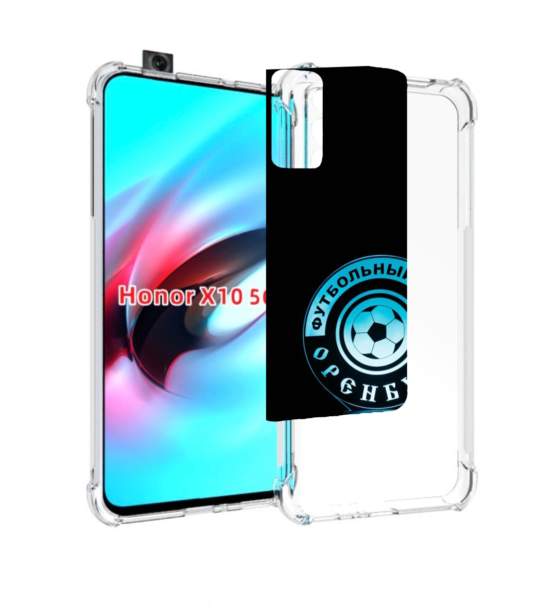 

Чехол MyPads фк оренбург для Honor X10, Прозрачный, Tocco