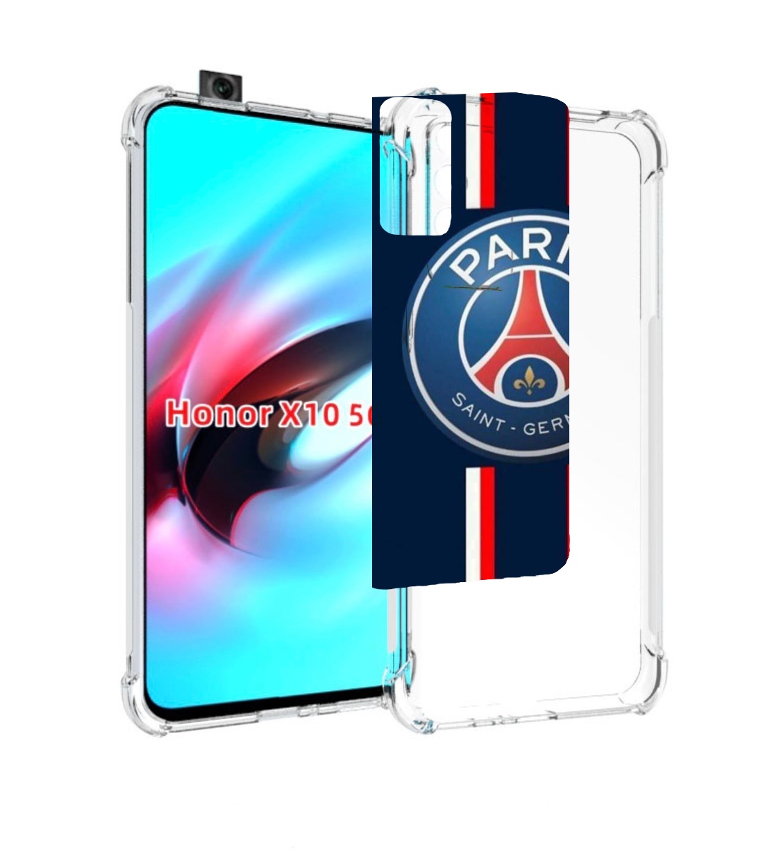 

Чехол MyPads фк псж для Honor X10, Прозрачный, Tocco