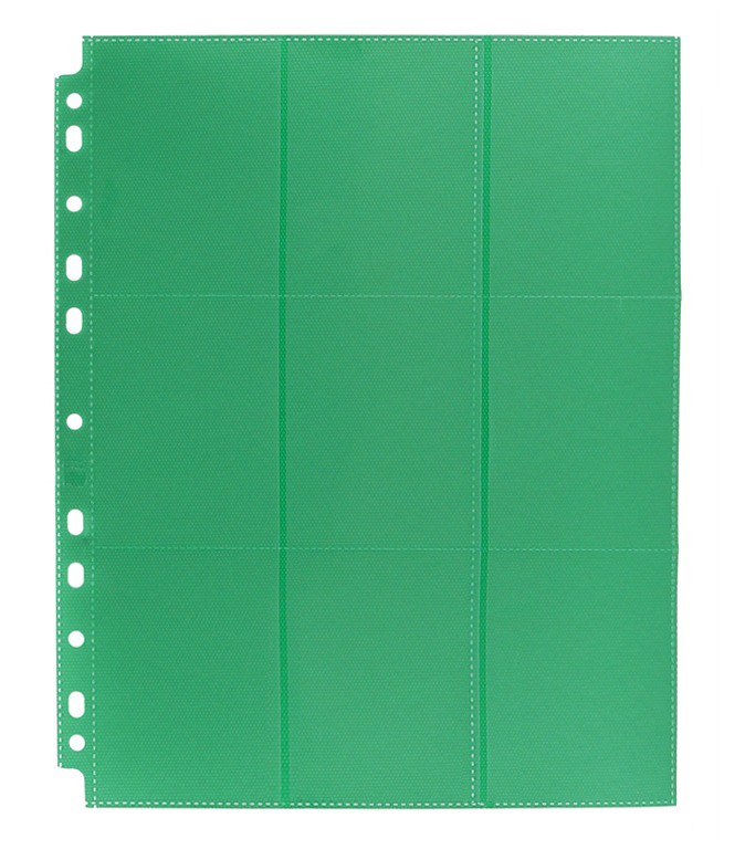 Упаковка листов двусторонних с кармашками 3х3 с боковой загрузкой - blackfire зелёный упаковка листов двусторонних blackfire с кармашками 3х3 с боковой загрузкой красный