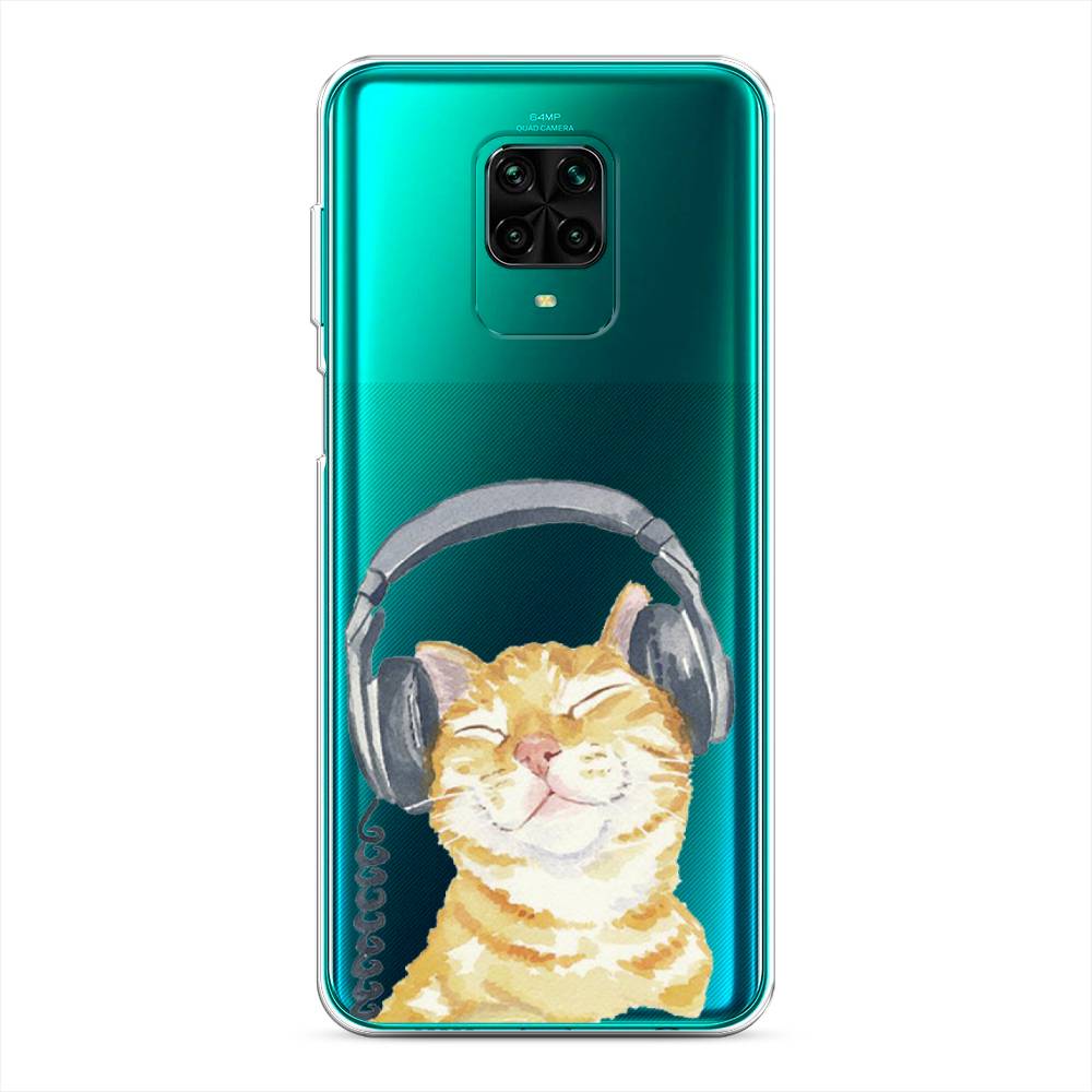 

Силиконовый чехол "Кот меломан" на Xiaomi Redmi Note 9 Pro, Кот меломан