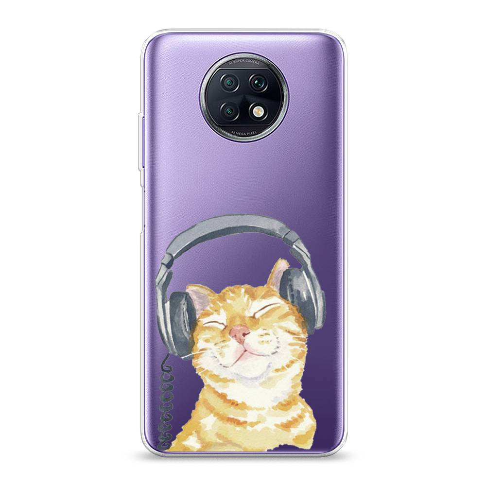

Силиконовый чехол "Кот меломан" на Xiaomi Redmi Note 9T, Кот меломан