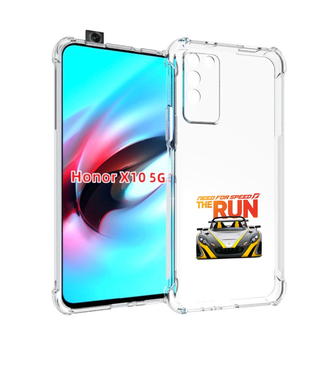

Чехол MyPads гонка для Honor X10, Прозрачный, Tocco