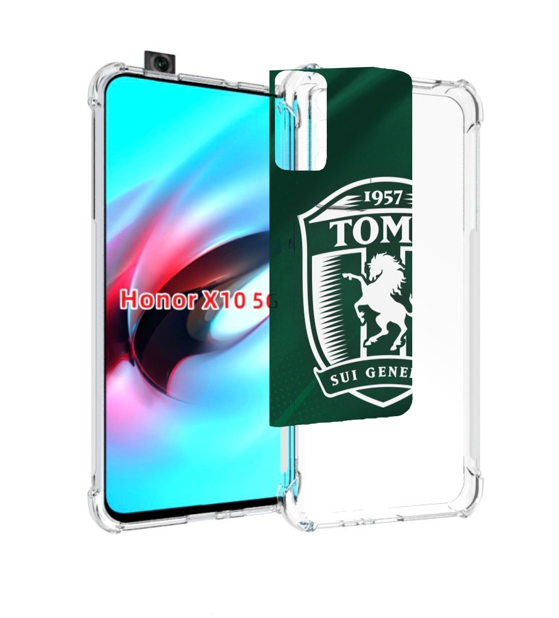 

Чехол MyPads фк томь томск для Honor X10, Прозрачный, Tocco